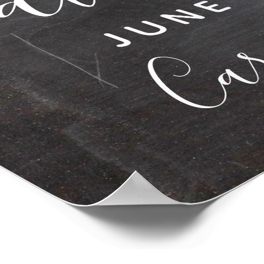 Verloving Photo Prop Chalkboard Save the Date Poster (Hoek)