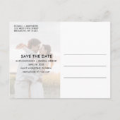Verloving Photo Wedding Save the Date Aankondigingskaart (Achterkant)