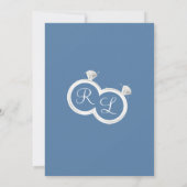 Verloving Ring Couple's Foto We're Engaged Aankondiging (Achterkant)