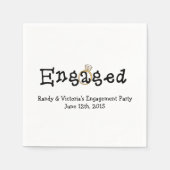 Verloving Ring Engagement Party Papieren servetten (Voorkant)