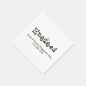 Verloving Ring Engagement Party Papieren servetten (Hoek)