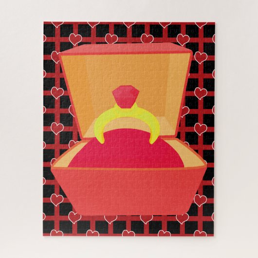 Verloving Ring Jigzaag Puzzle Legpuzzel (Verticaal)