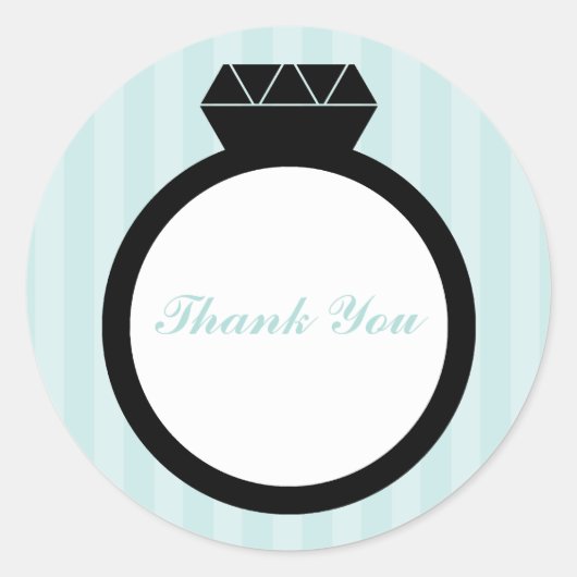 Verloving Ring Wedding Seals Ronde Sticker (Voorkant)