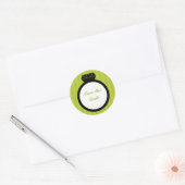 Verloving Ring Wedding Seals Ronde Sticker (Envelop)