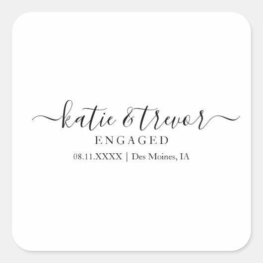 Verloving Sticker (Voorkant)