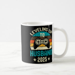 Verloving T-shirt voor gamer bruidegom nivelleren Koffiemok