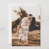 Verloving Toast Couples Foto Kaart (Achterkant)