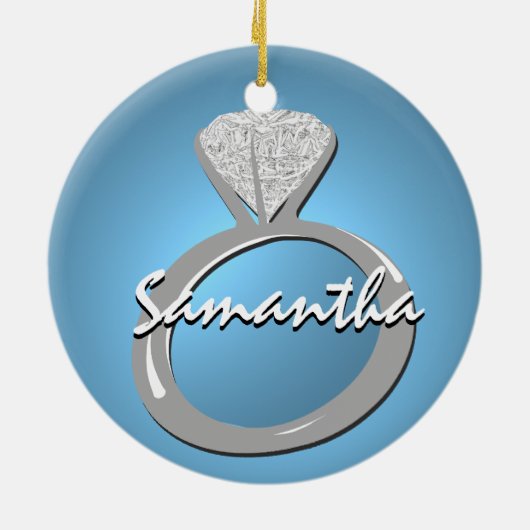 Verloving "Trouw met mij" Keramisch Ornament (Achterkant)