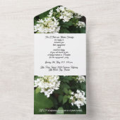 Verloving Uitnodiging Party Witte Hydrangea (Binnen)