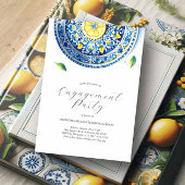 Verloving Uitnodigingen Elegant Alfresco thema