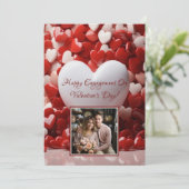 Verloving Valentijnsdag Lovecore gepersonaliseerd Kaart (Staand voorkant)