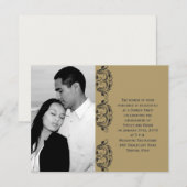 Verloving van de mariniers en de gouden Masquerade Kaart (Voorkant / Achterkant)