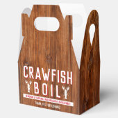 Verloving van de schelpdierboil Rustic Couple Show Bedankdoosjes (Geopend)