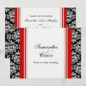 Verloving van de zwarte rode vogel kaart (Voorkant / Achterkant)