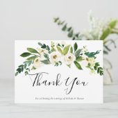 Verloving van het Elegant Wedding  Bedankkaart (Staand voorkant)