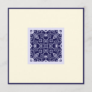 Verloving van het islamitische Arabische blauw Kaart