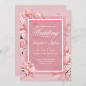 Verloving voor roze pony kaart (Voorkant / Achterkant)