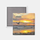 Verloving Voorstel Zonsopgang op de strandmagneet Magneet (Voorkant / Achterkant)