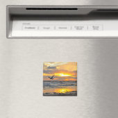 Verloving Voorstel Zonsopgang op de strandmagneet Magneet (Insitu (Vaatwasser))