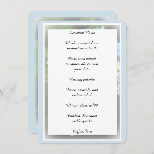 Verloving Weddenschap Vrijgezellenfeest Menu (Voorkant / Achterkant)