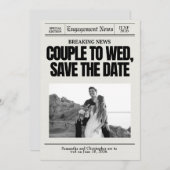 Verloving Wedding Save the Date Breaking Nieuws (Voorkant / Achterkant)