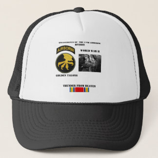 Verlovingen van de 17e luchtvaartsector trucker pet