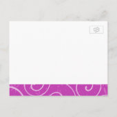 Verlovingsaankondiging Foto Ansichtkaarten Roze Aankondigingskaart (Achterkant)