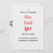 Verlovingsbruiloft Save The Date (Voorkant / Achterkant)