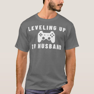 Verlovingscadeau voor bruidegom echtgenoot vrijgez t-shirt