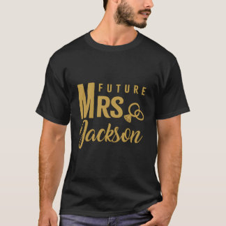 Verlovingscadeau voor vrouwen bruid toekomstige me t-shirt