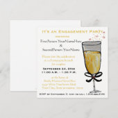 Verlovingsfeest Champagne Brunch Kaart (Voorkant / Achterkant)