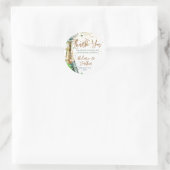 Verlovingsfeest Dank U Bubbelende Fles Ronde Sticker (Tas)