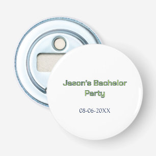 Verlovingsfeest naam datum eenvoudig minimaal getu button flesopener