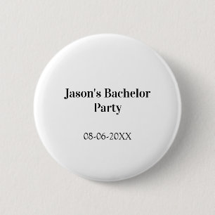 Verlovingsfeest naam datum eenvoudig minimaal getu ronde button 5,7 cm