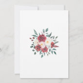 Verlovingsfeest Paar Douche Lijst Gold Red Kaart (Achterkant)