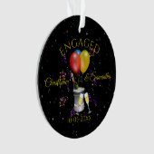 Verlovingsfeest Persoonlijk Ornament (voorkant)