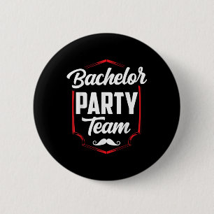 Verlovingsfeest Team Bruidegom Bruid Ronde Button 5,7 Cm