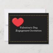 Verlovingsfeest Uitnodiging Valentijnsdag (Achterkant)