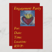 Verlovingsfeest uitnodigingen (Voorkant / Achterkant)