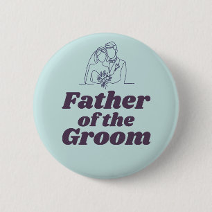 Verlovingsfeest van de Vader van de Bruidegom voor Ronde Button 5,7 Cm