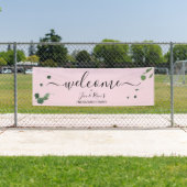 Verlovingsfeest Welkom Teken Eucalyptus Wedding Spandoek (Insitu)