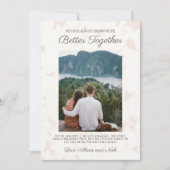 Verlovingsfotoaankondiging 'Beter Samen'  Kaart (Voorkant)