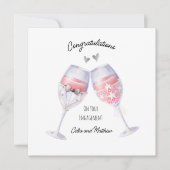 Verlovingskaart gefeliciteerd aankondiging (Voorkant)