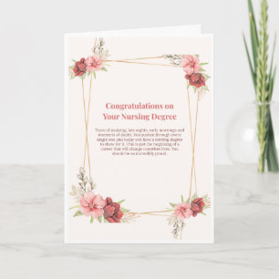 Verlovingskaart voor verpleegkundige diploma kaart