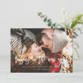 Verlovingskerstkaart, Kerst save the date (Staand voorkant)