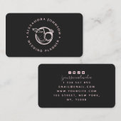 Verlovingsring met diamant & Logo drankje bruiloft Visitekaartje (Voorkant / Achterkant)