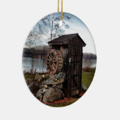 Vermaak over het oude huis keramisch ornament (Rechts)