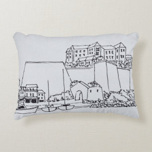 Vermeende stad Calvi   Corsica, Frankrijk Decoratief Kussen