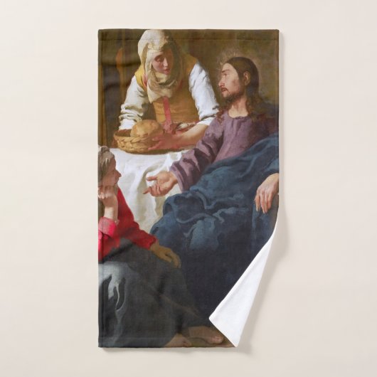 Vermeer - Christ dans la Maison de Martha et Marie (Serviette à main)