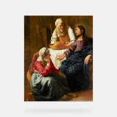 Vermeer - Christus in het Huis van Martha en Mary Acryl Bord (Voorkant)